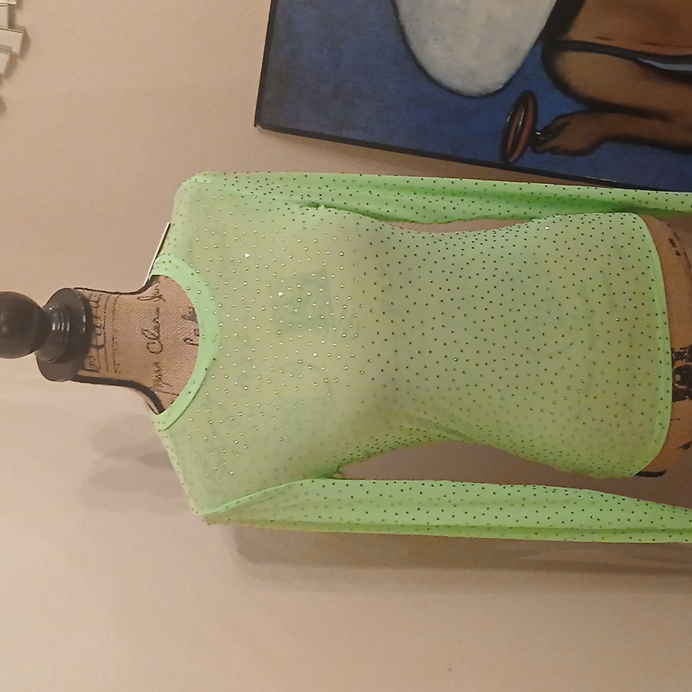 AFRM Los Angeles Rhinestone Mesh Top - Picture 4 of 8